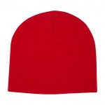 Gorro versátil de punto canalé ideal para climas fríos Elevate™ color rojo segunda vista trasera