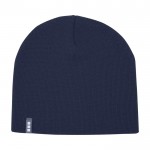Gorro versátil de punto canalé ideal para climas fríos Elevate™ color azul marino segunda vista frontal