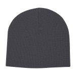 Gorro versátil de punto canalé ideal para climas fríos Elevate™ color gris oscuro segunda vista trasera