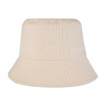 Sombrero para el sol de pana reciclada y algodón 280 g/m2 color arena segunda vista frontal