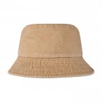 Sombrero tipo bob de algodón lavado con diseño atemporal 245 g/m2 color marfil segunda vista frontal