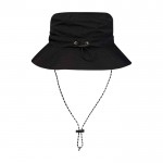 Sombrero tipo bob de nailon con diseño plegable 100 g/m2 color negro segunda vista trasera