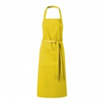 Delantal de cocina personalizado 240 g/m2 color amarillo