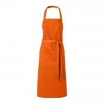 Delantal de cocina personalizado 240 g/m2 color naranja