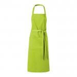 Delantal de cocina personalizado 240 g/m2 color verde lima