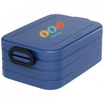 Fiambrera con logo azul