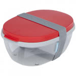 Fiambrera para ensaladas 1300 ml color rojo