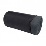 Manta de cuadros de felpa con bolsa de transporte 200 g/m2 color gris