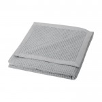 Manta de algodón estilo gofre con ribete en el lateral 300 g/m² color gris