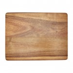 Tabla de cortar de madera de acacia con certificación FSC color madera segunda vista trasera