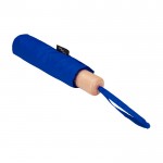 Paraguas manual RPET 21” de poliéster pongee con mango de madera Ø99 color azul real segunda vista