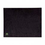 Manta de sherpa reciclada con tacto agradable y cómodo 126 x 152 cm color negro