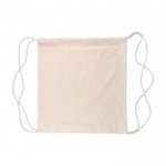 Mochila de cuerdas de algodón natural Oeko-Tex® 150g/m2 color caqui primera vista