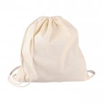 Mochila de cuerdas de algodón natural Oeko-Tex® 150g/m2 segunda vista