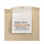 Mochila de cuerdas de algodón natural Oeko-Tex® 150g/m2 cuarta vista
