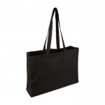 Bolsa de la compra de algodón Oeko-Tex® con fuelle 280 g/m2 segunda vista