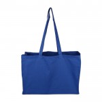 Bolsa de la compra de algodón de colores Oeko-Tex® 220 g/m2 color azul segunda vista