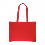 Bolsa de la compra de algodón de colores Oeko-Tex® 220 g/m2 color rojo primera vista