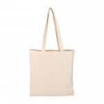 Bolsa de la compra de algodón natural Oeko-Tex® 180 g/m2 color caqui primera vista