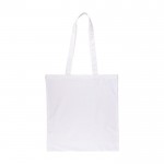 Bolsa de la compra de algodón de colores Oeko-Tex® 140 g/m2 color blanco primera vista