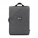 Maletín para portátil de poliéster con 3 formas de uso 15.4'' color gris primera vista
