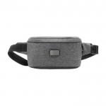 Riñonera antirrobo con bolsillos inteligentes y protección RFID color gris primera vista