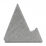 Soporte de RPET plegable para teléfono y tablet BrandCharger color gris primera vista