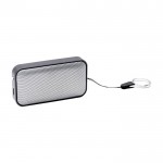 Altavoz inalámbrico ultradelgado de aluminio y gamuza BrandCharger 2W color gris primera vista
