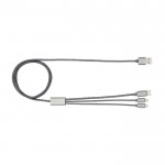Cable de carga duradero útil para varios dispositivos BrandCharger color grafito primera vista