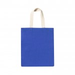Bolsa de yute asas de algodón 240 g/m2 color azul