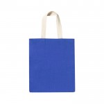 Bolsa de yute asas de algodón 240 g/m2 color azul
