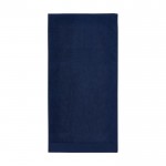 Toalla suave y gruesa en algodón 550 g/m2 color azul marino segunda vista frontal