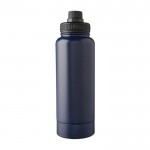 Botella de acero inoxidable con compartimiento debajo 1L color azul primera vista
