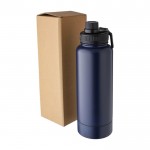 Botella de acero inoxidable con compartimiento debajo 1L