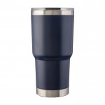 Vaso térmico apliable de acero inoxidable de doble pared 590ml color azul primera vista