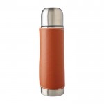 Termo de acero inoxidable con funda extraíble de cuero 400ml tercera vista