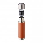 Termo de acero inoxidable con funda extraíble de cuero 400ml quinta vista