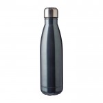 Botella de acero inoxidable con tapón de rosca plateado 650ml color grafito segunda vista