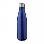 Botella de acero inoxidable reciclado de doble pared 500ml color azul primera vista