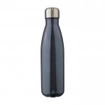 Botella de acero inoxidable reciclado de doble pared 500ml color grafito segunda vista