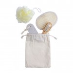 Bolsa de algodón con un set de 4 artículos para el baño quinta vista