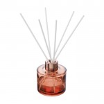 Difusor de vidrio de distintos aromas con 6 varillas de caña 100ml color marrón tercera vista