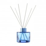 Difusor de vidrio de distintos aromas con 6 varillas de caña 100ml color azul ultramarino primera vista