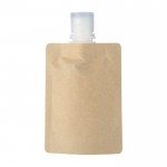 Bolsa de papel con tapa rellena de protector solar de FPS 30 color marrón primera vista