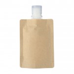Bolsa de papel con tapa rellena de protector solar de FPS 30 color marrón segunda vista