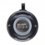 Altavoz negro con múltiples modos de iluminación ideal para exteriores décima vista