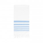 Pareo toalla bicolor algodón 180 g/m2 color azul claro