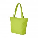 Bolsa con compartimentos de cremallera color verde lima