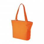 Bolsa con compartimentos de cremallera color naranja