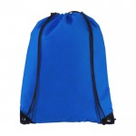 Mochila de cuerdas no tejida 80 g/m2 color azul real segunda vista frontal